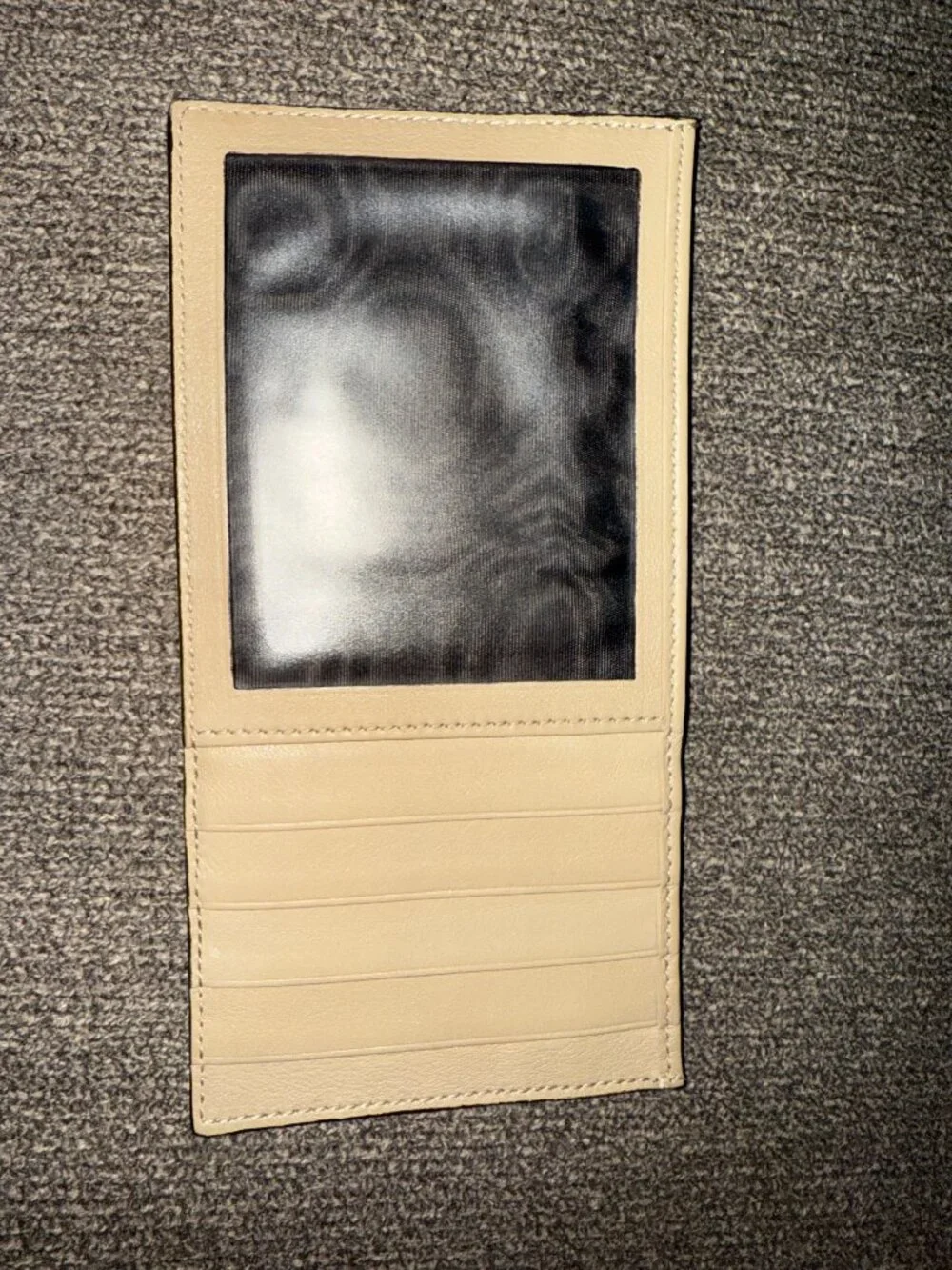 Gucci GG Microguccissima Biege Tan Leather Card Wallet Insert ID Holder
